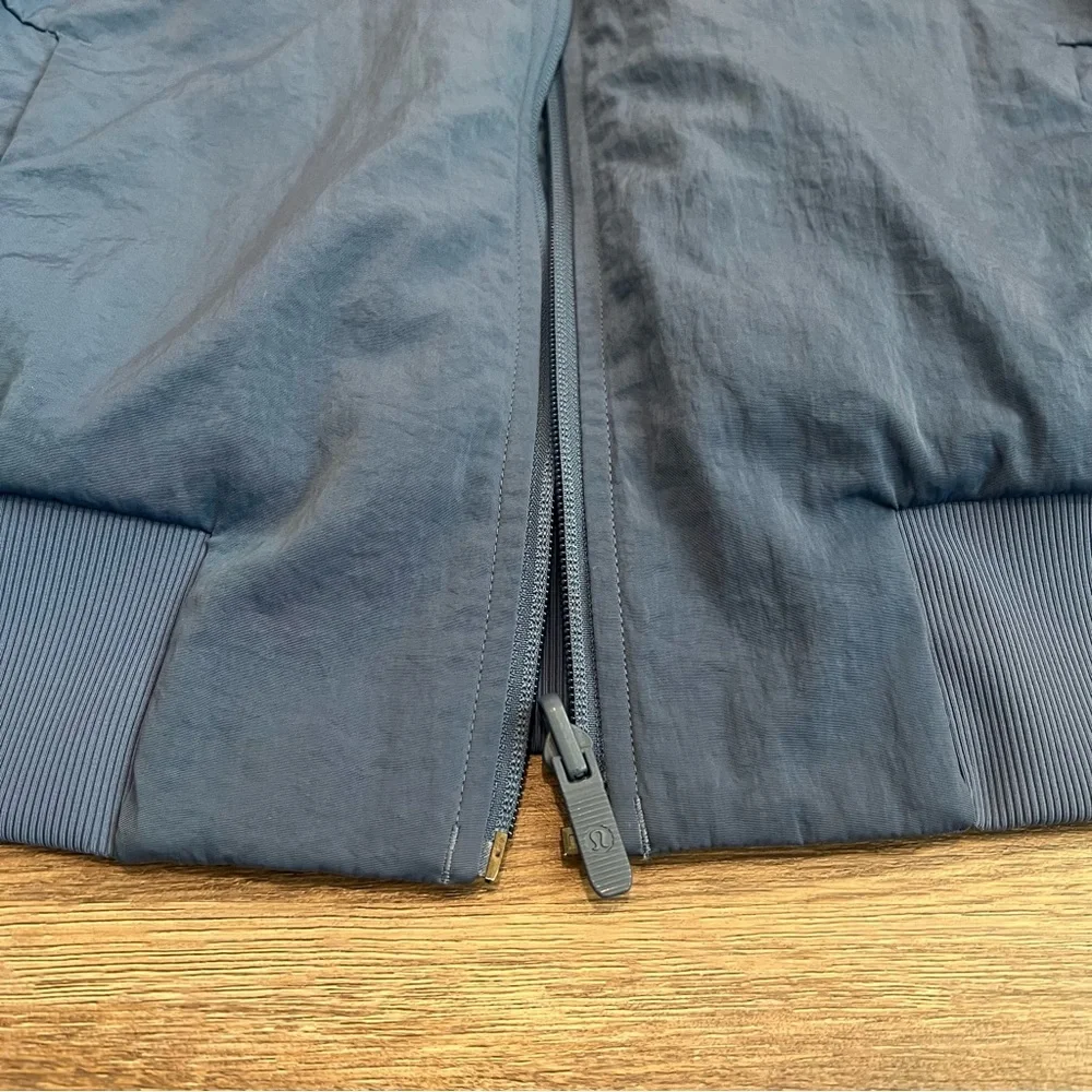 Lululemon Non-Stop Bomber Jacket Reversible Blue Size 10 Athleisure Outdoor